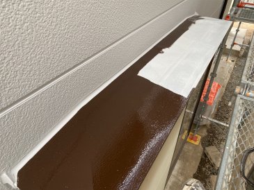 2022/3/17　出窓上場塗装作業1回目