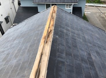 棟板金新設工事　施工前